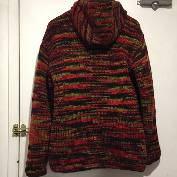 TIBETAN VILLAGE KNITTED WOOL JACKETS SIZE L/XL - Picture 5 of 9